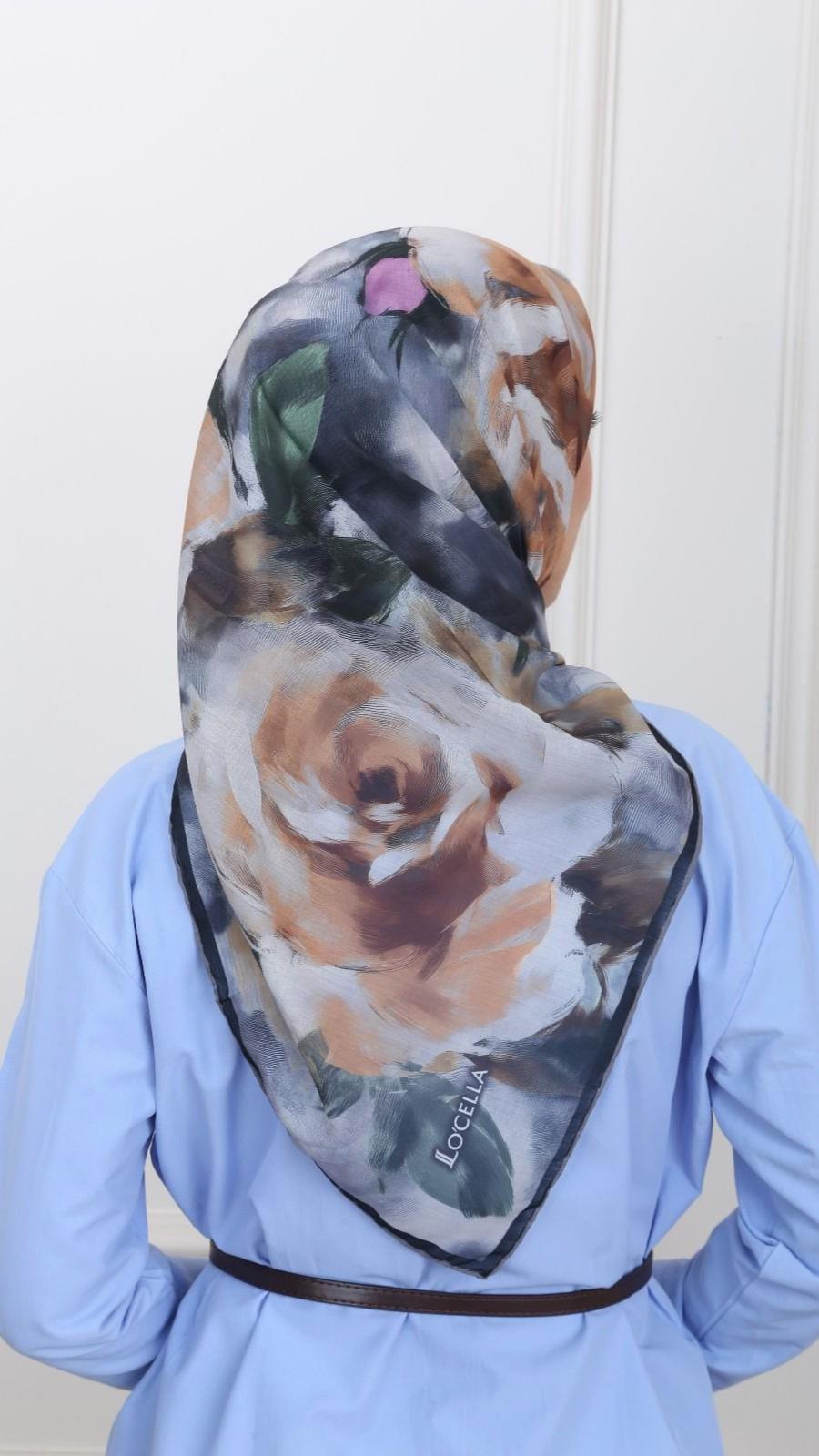 Locella Pamuk Vual Eşarp Siyah-13