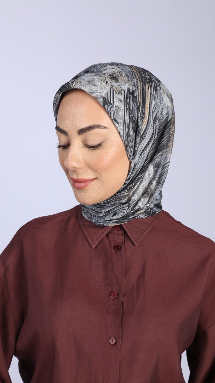 Locella Pamuk Vual Eşarp Siyah