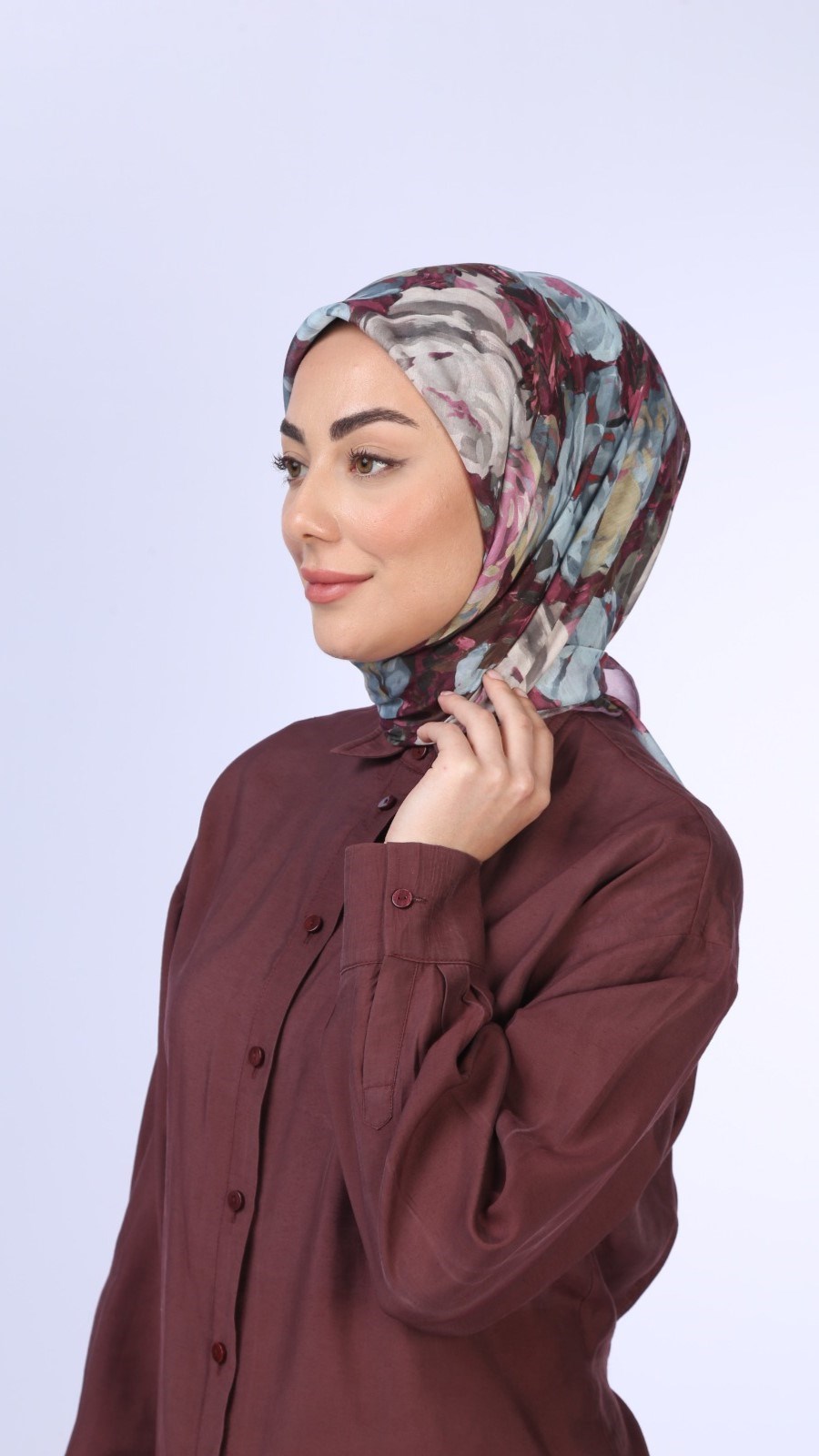 Locella Pamuk Vual Eşarp Vişne