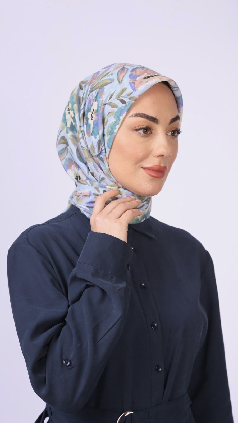 Locella Pamuk Vual Eşarp Lavanta