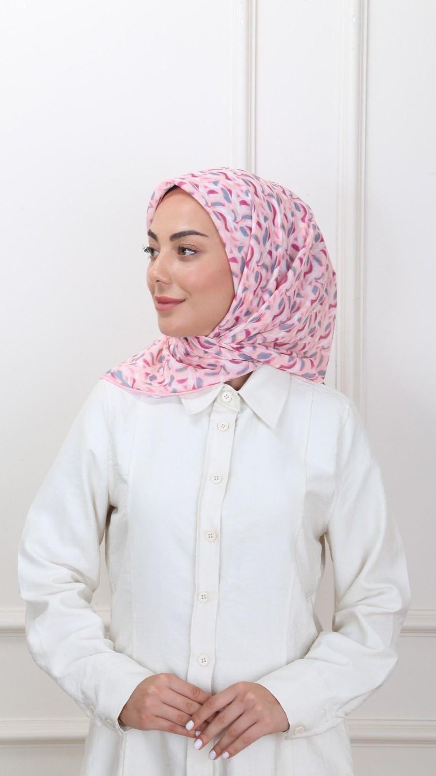 Locella Pamuk Vual Eşarp Pembe-6