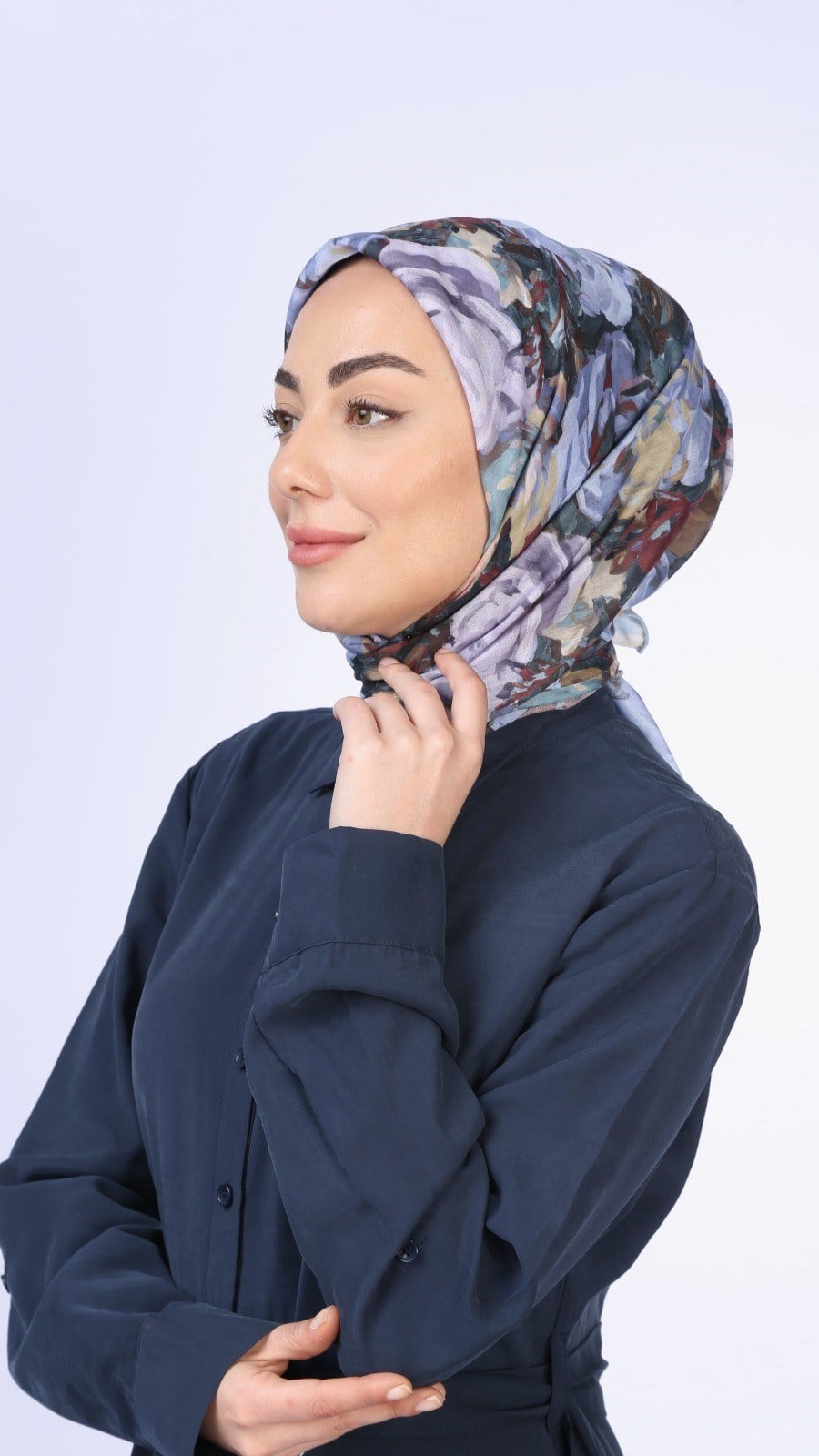 Locella Pamuk Vual Eşarp Lila