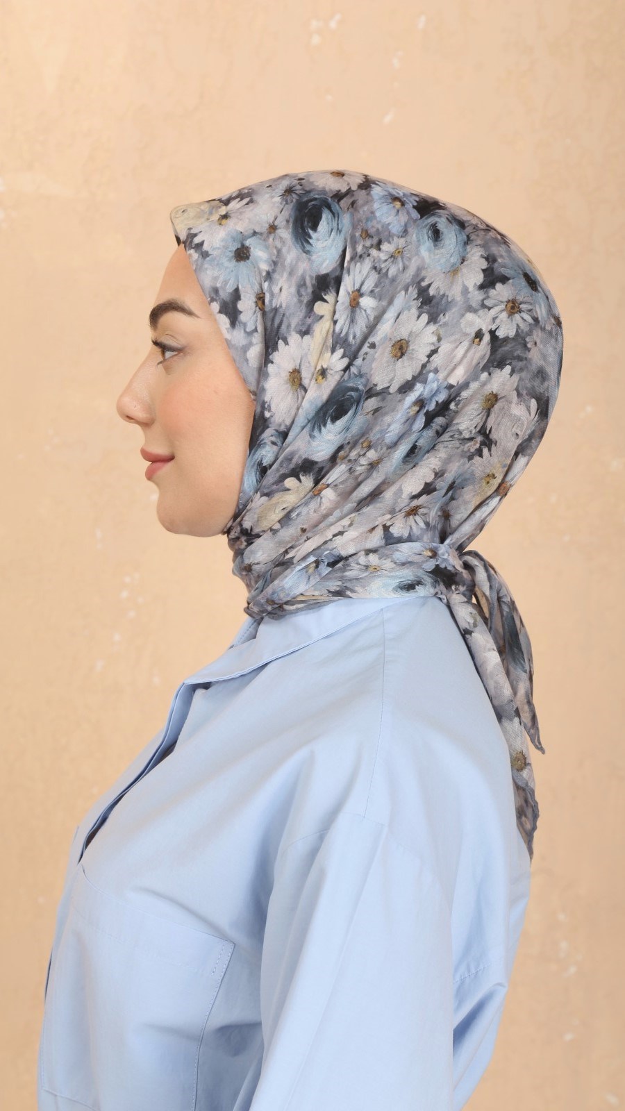 Locella Pamuk Vual Eşarp Gri
