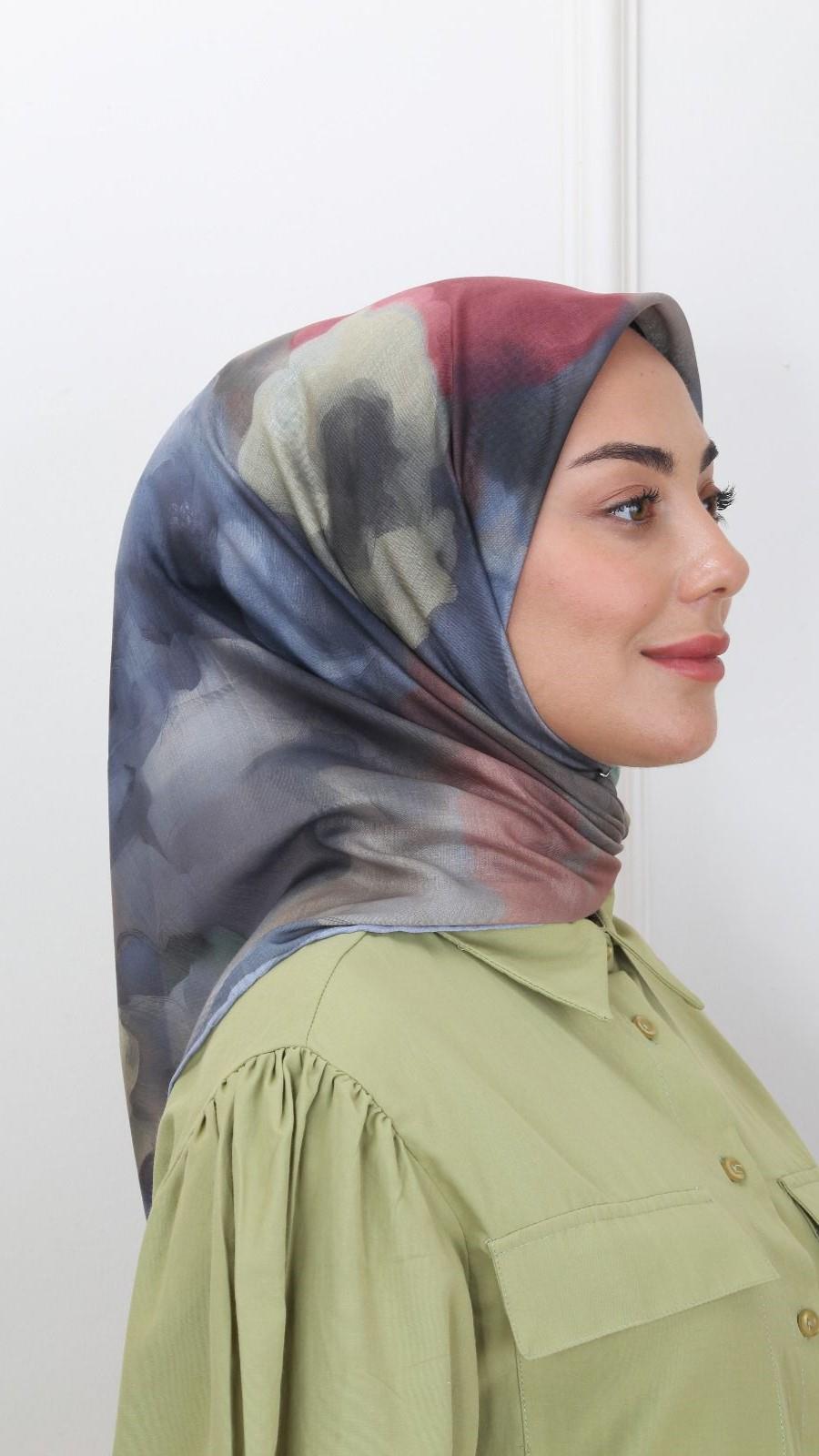 Locella Pamuk Vual Eşarp Gri-7
