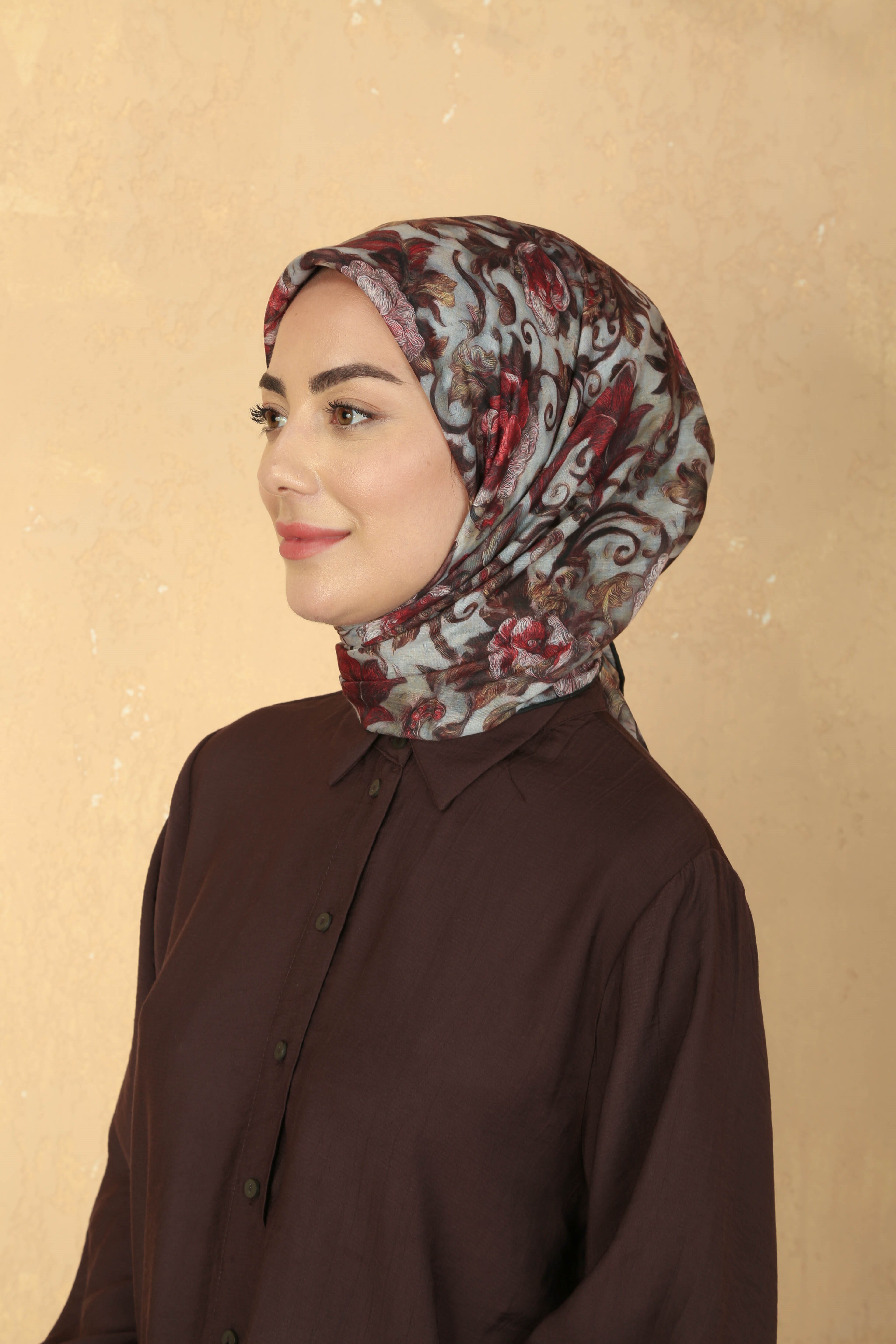 Locella Pamuk Vual Eşarp Kırmızı