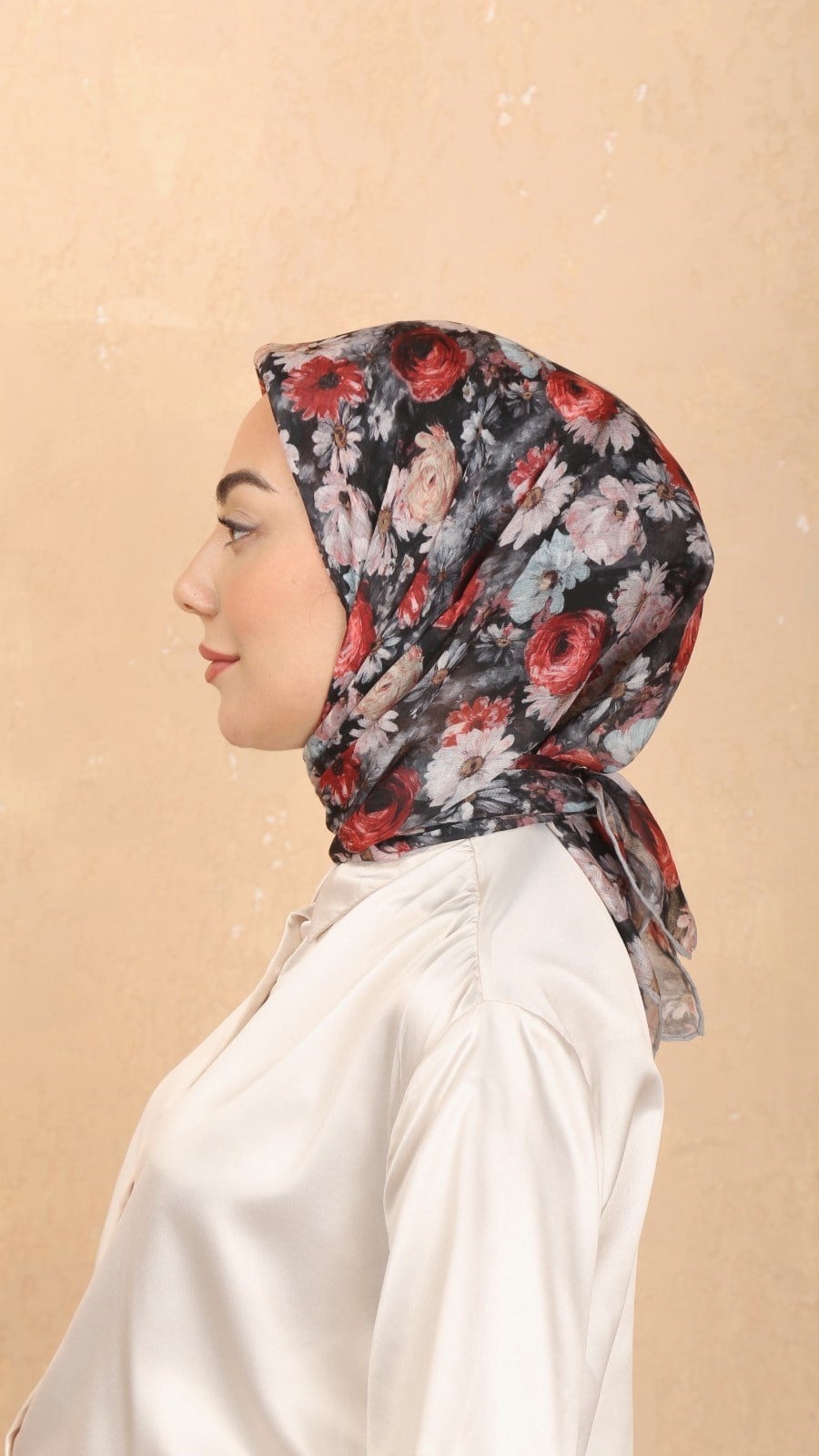 Locella Pamuk Vual Eşarp Siyah