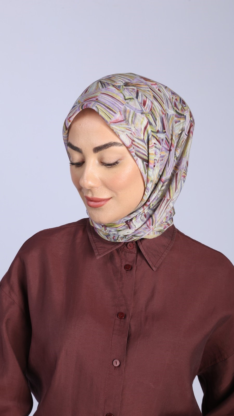 Locella Pamuk Vual Eşarp Lila