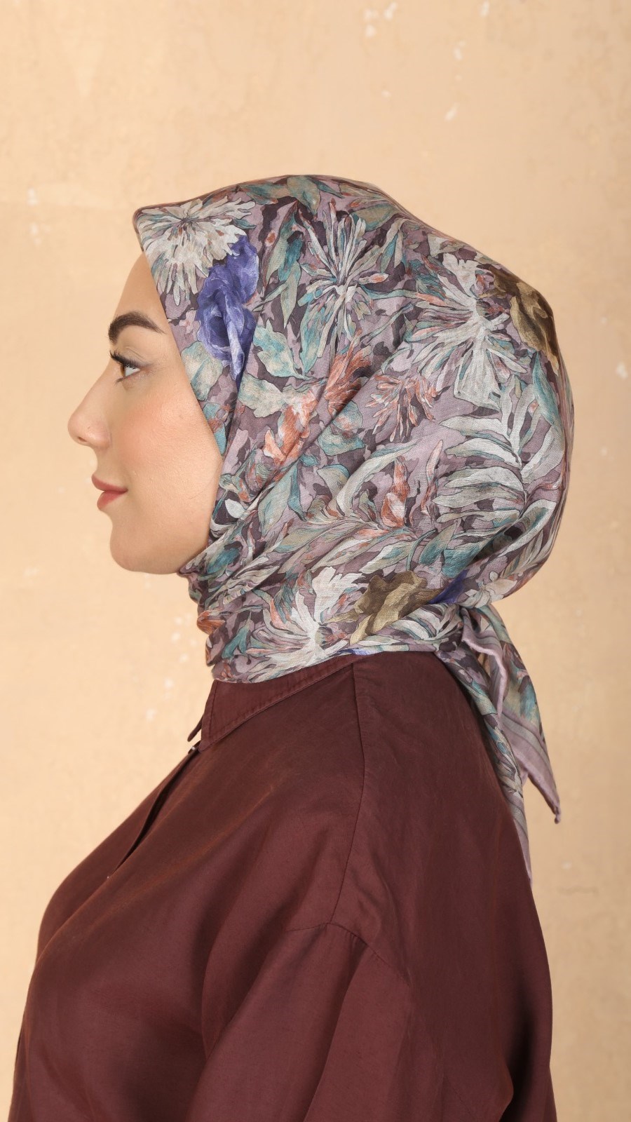 Locella Pamuk Vual Eşarp Tozlu Pembe