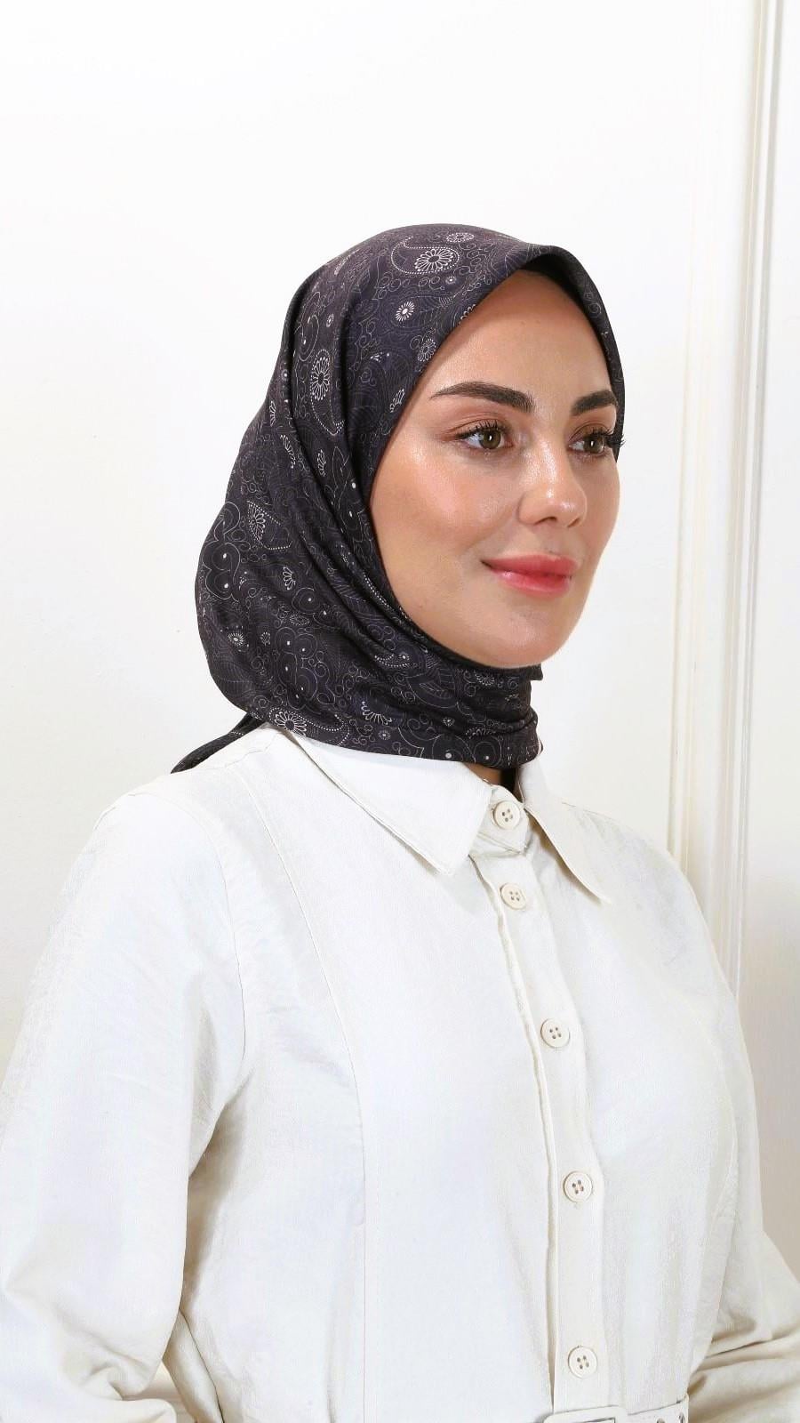 Locella Pamuk Vual Eşarp Acı Kahve-11