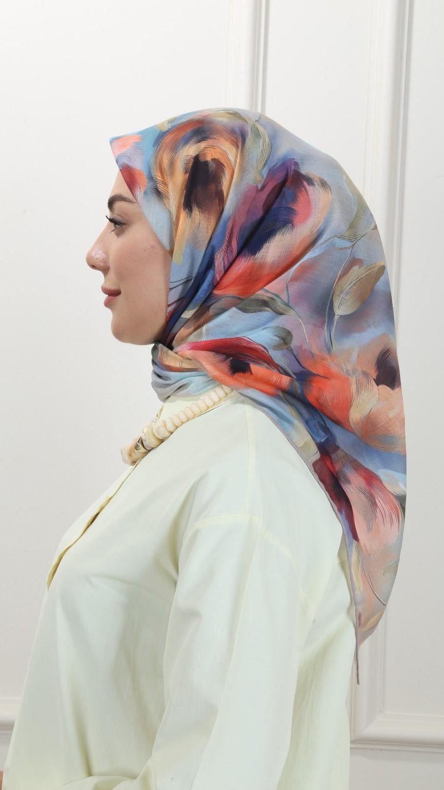 Locella Pamuk Vual Eşarp Çok Renkli-5