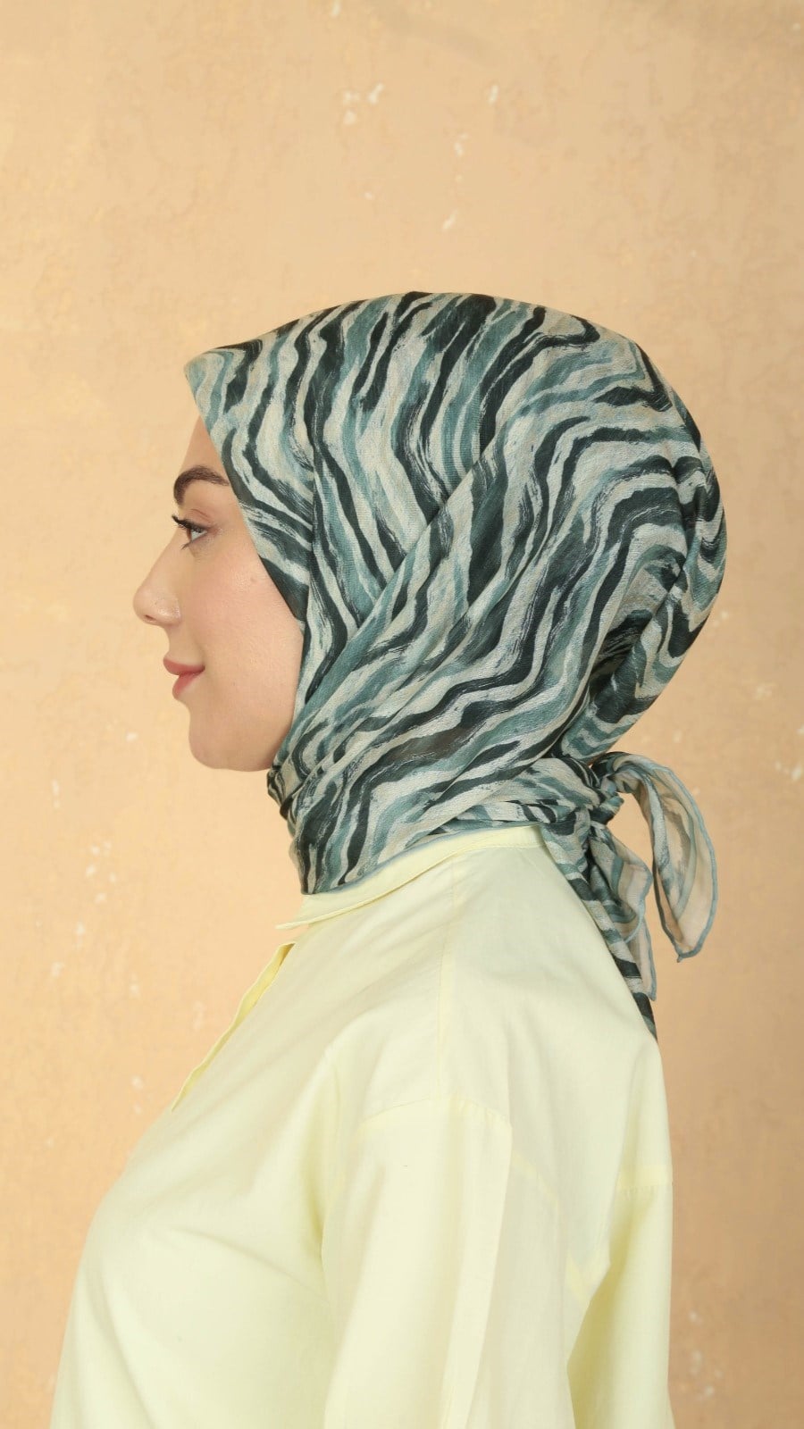 Locella Pamuk Vual Eşarp Yeşil