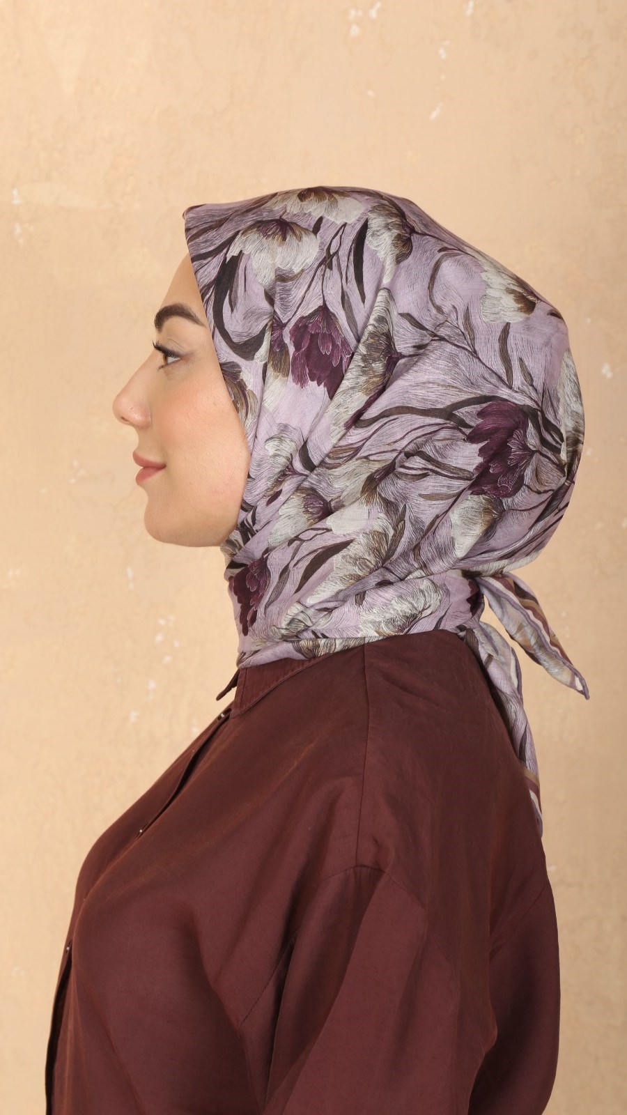 Locella Pamuk Vual Eşarp Lila