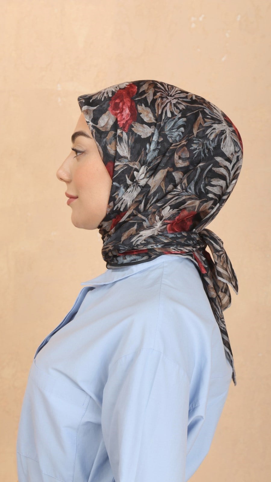 Locella Pamuk Vual Eşarp Siyah