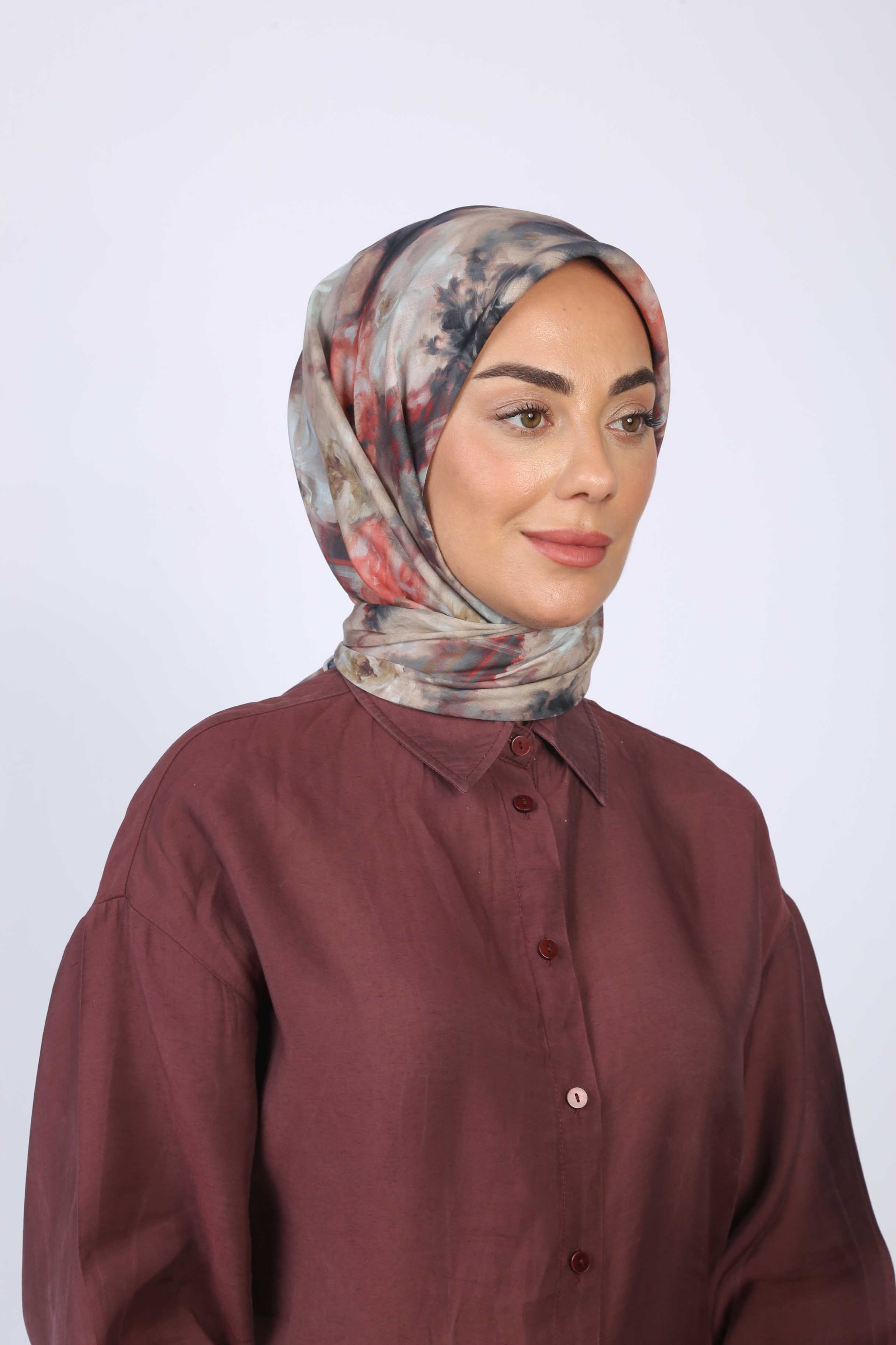 Locella Pamuk Vual Eşarp-Siyah