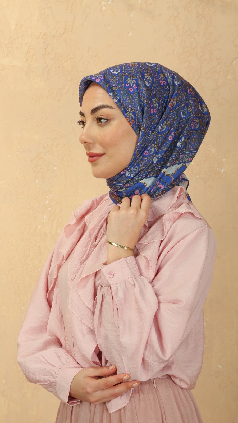 Locella Pamuk Vual Eşarp Morcivert