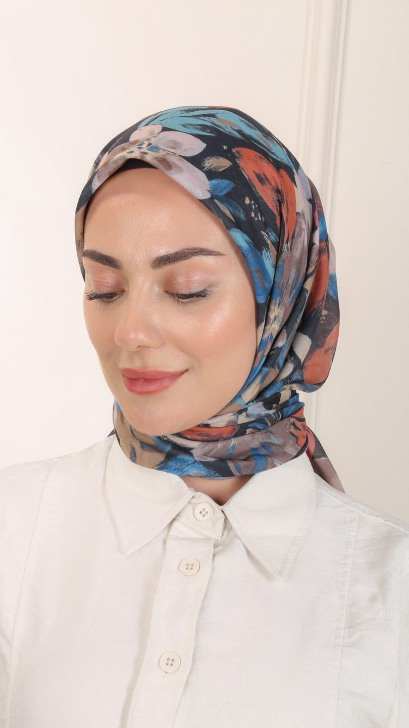 Locella Pamuk Vual Eşarp Siyah-8