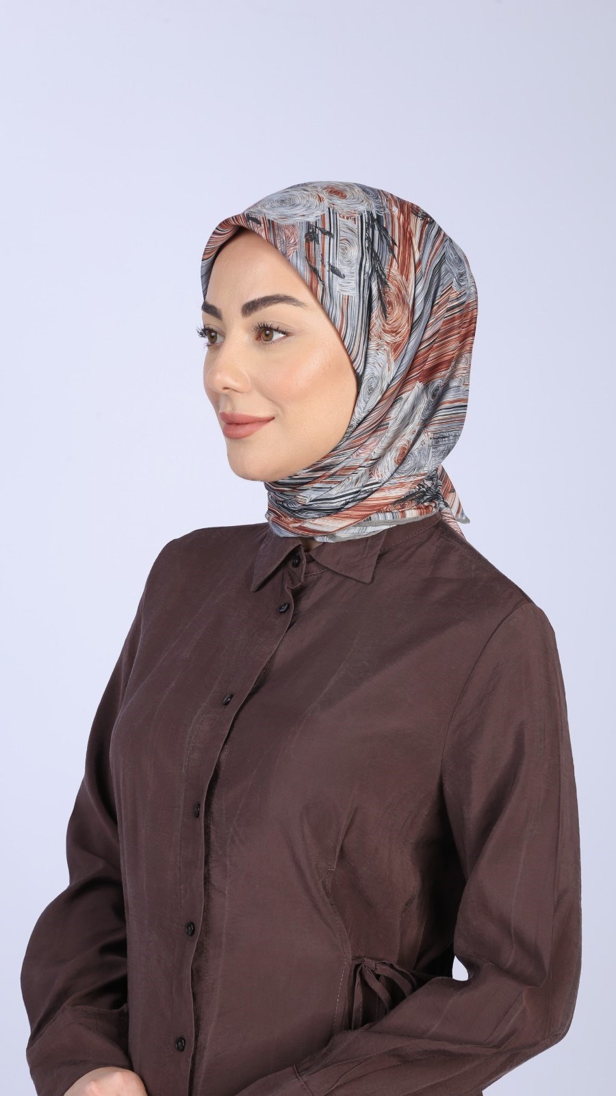 Locella Pamuk Vual Eşarp Gri