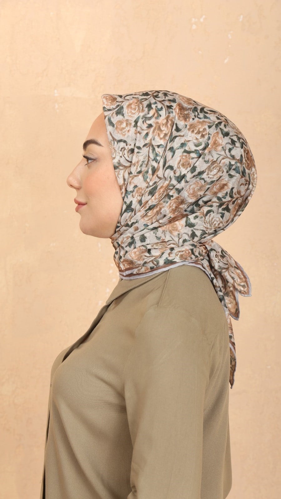 Locella Pamuk Vual Eşarp Camel