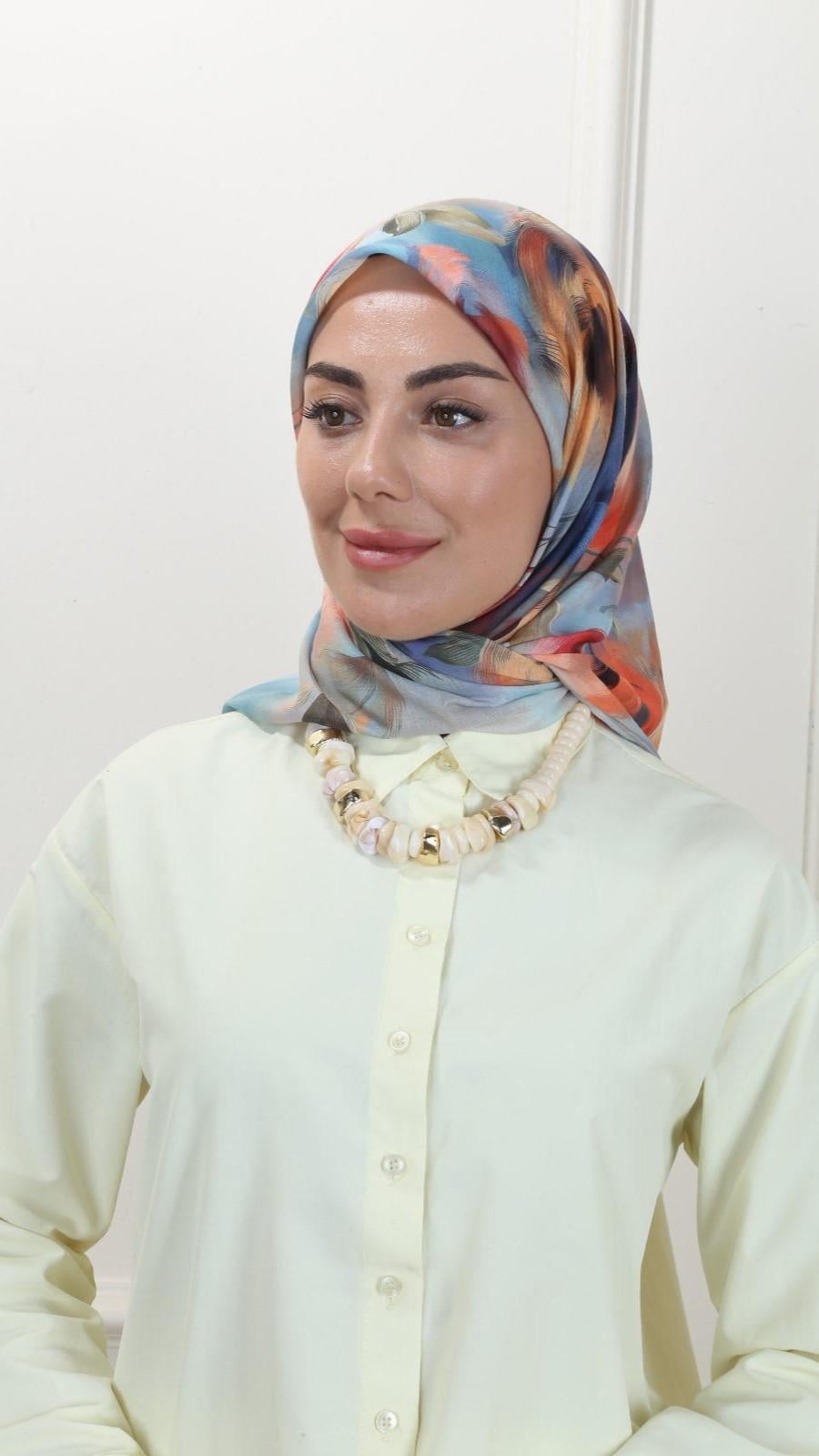 Locella Pamuk Vual Eşarp Çok Renkli-5