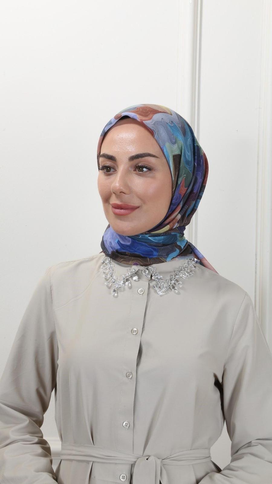Locella Pamuk Vual Eşarp Siyah-8
