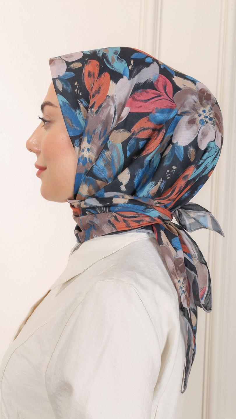 Locella Pamuk Vual Eşarp Siyah-8