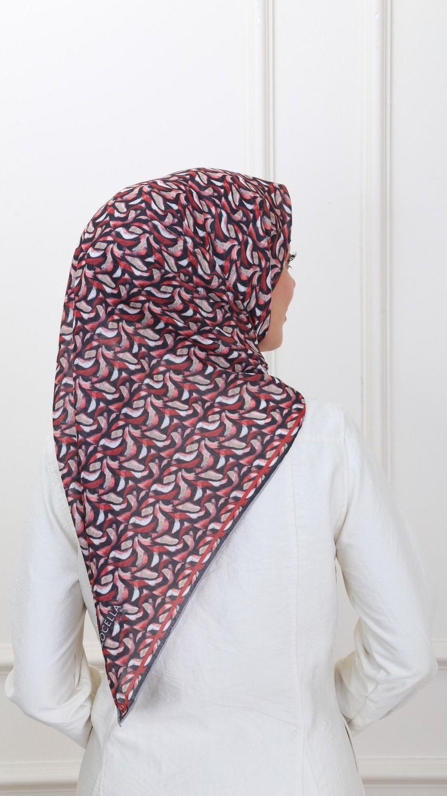 Locella Pamuk Vual Eşarp Siyah-7