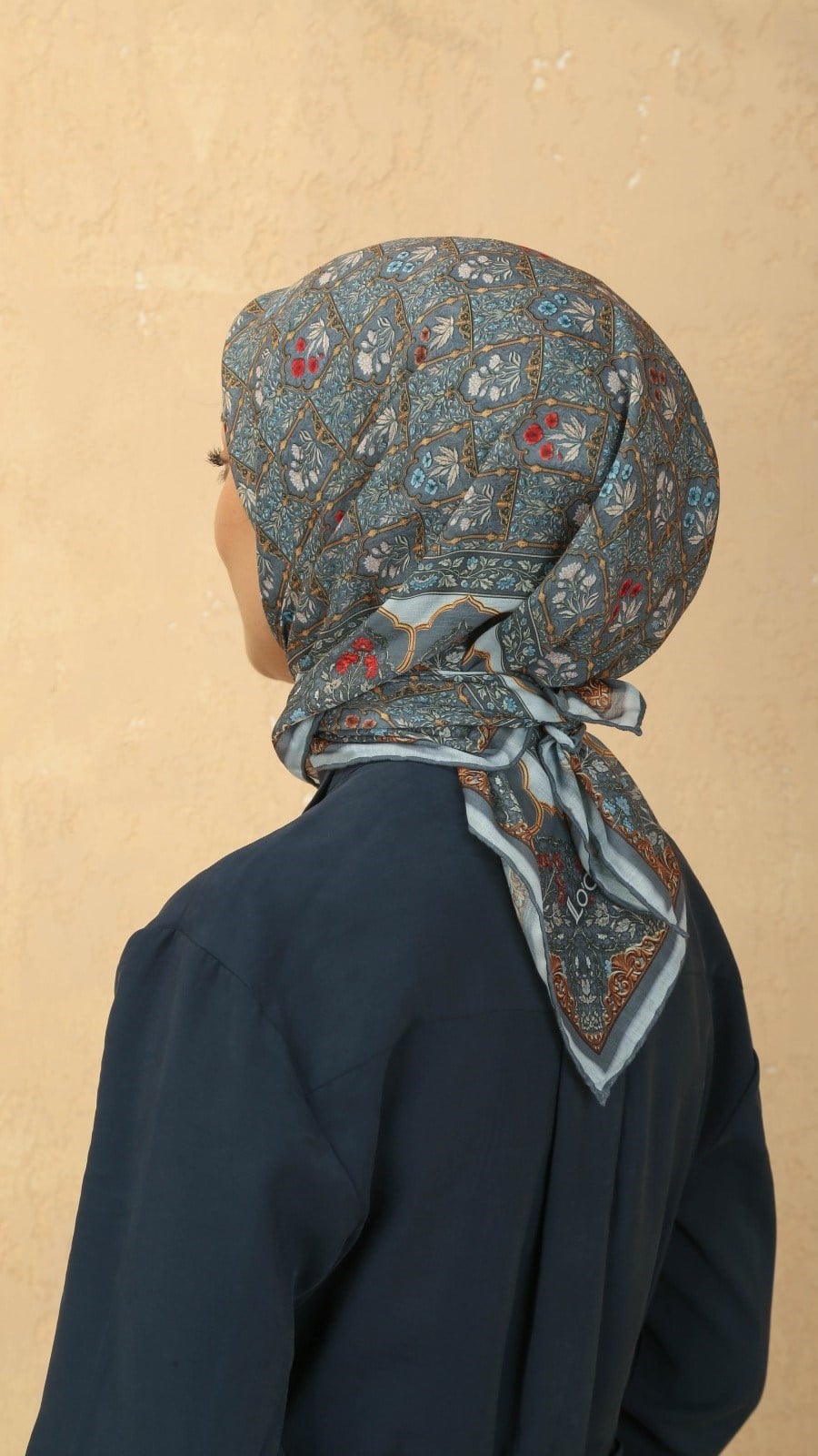 Locella Pamuk Vual Eşarp Gri
