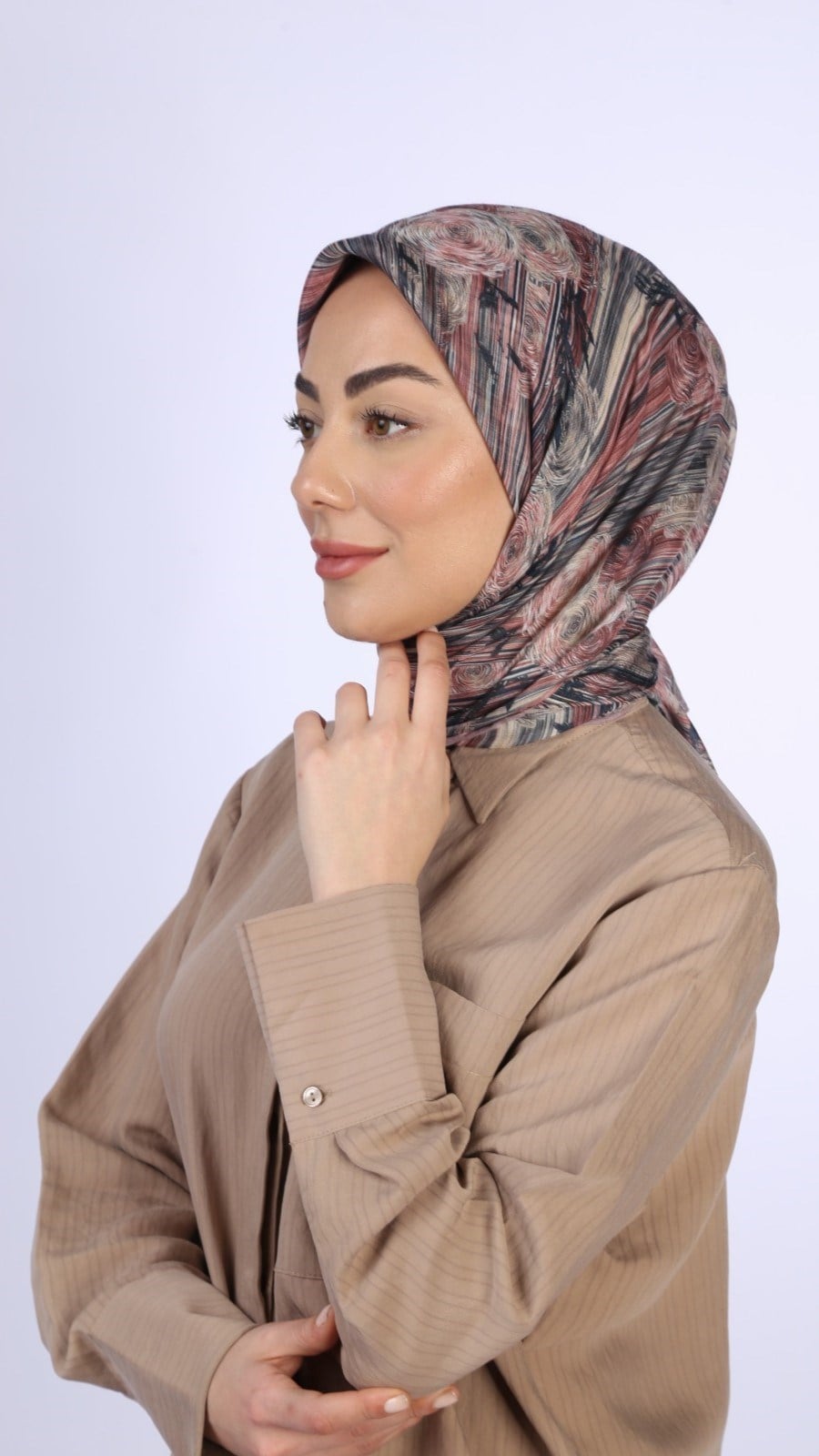 Locella Pamuk Vual Eşarp Soft Pembe