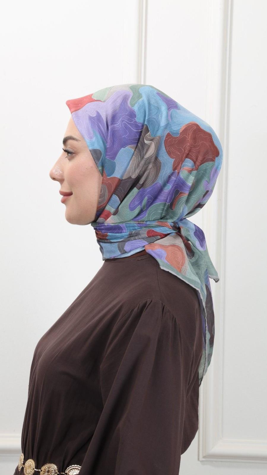 Locella Pamuk Vual Eşarp Mint Yeşil-9