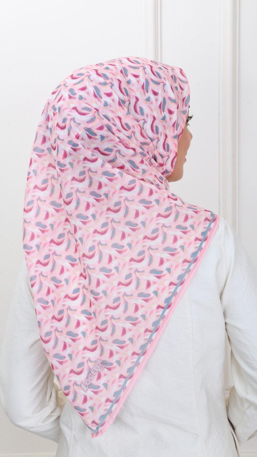 Locella Pamuk Vual Eşarp Pembe-6