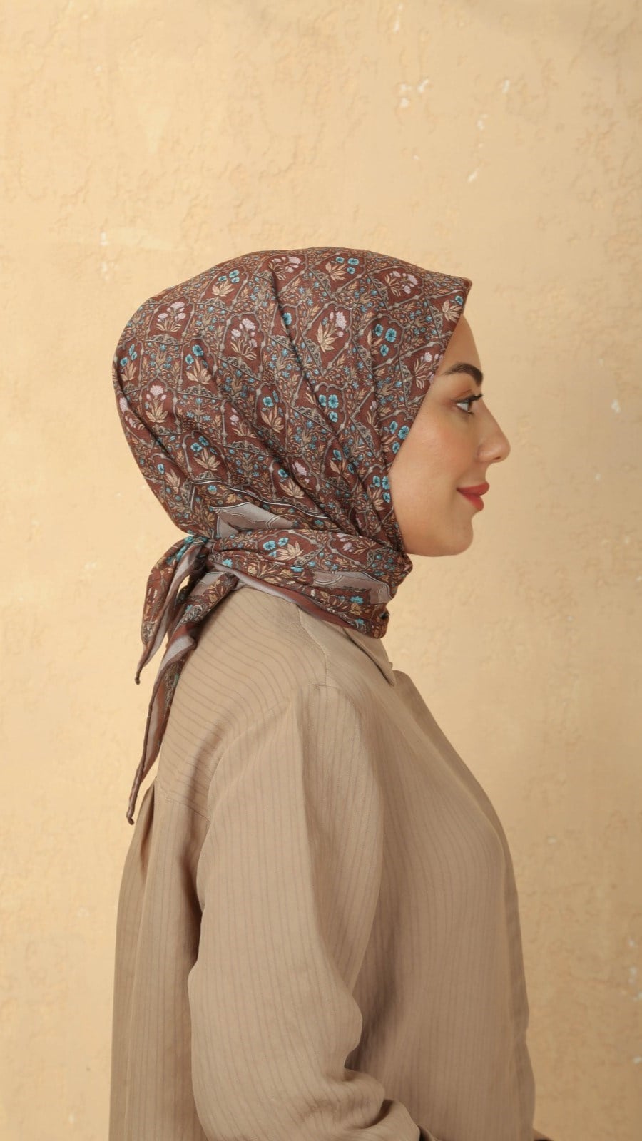 Locella Pamuk Vual Eşarp Kahve