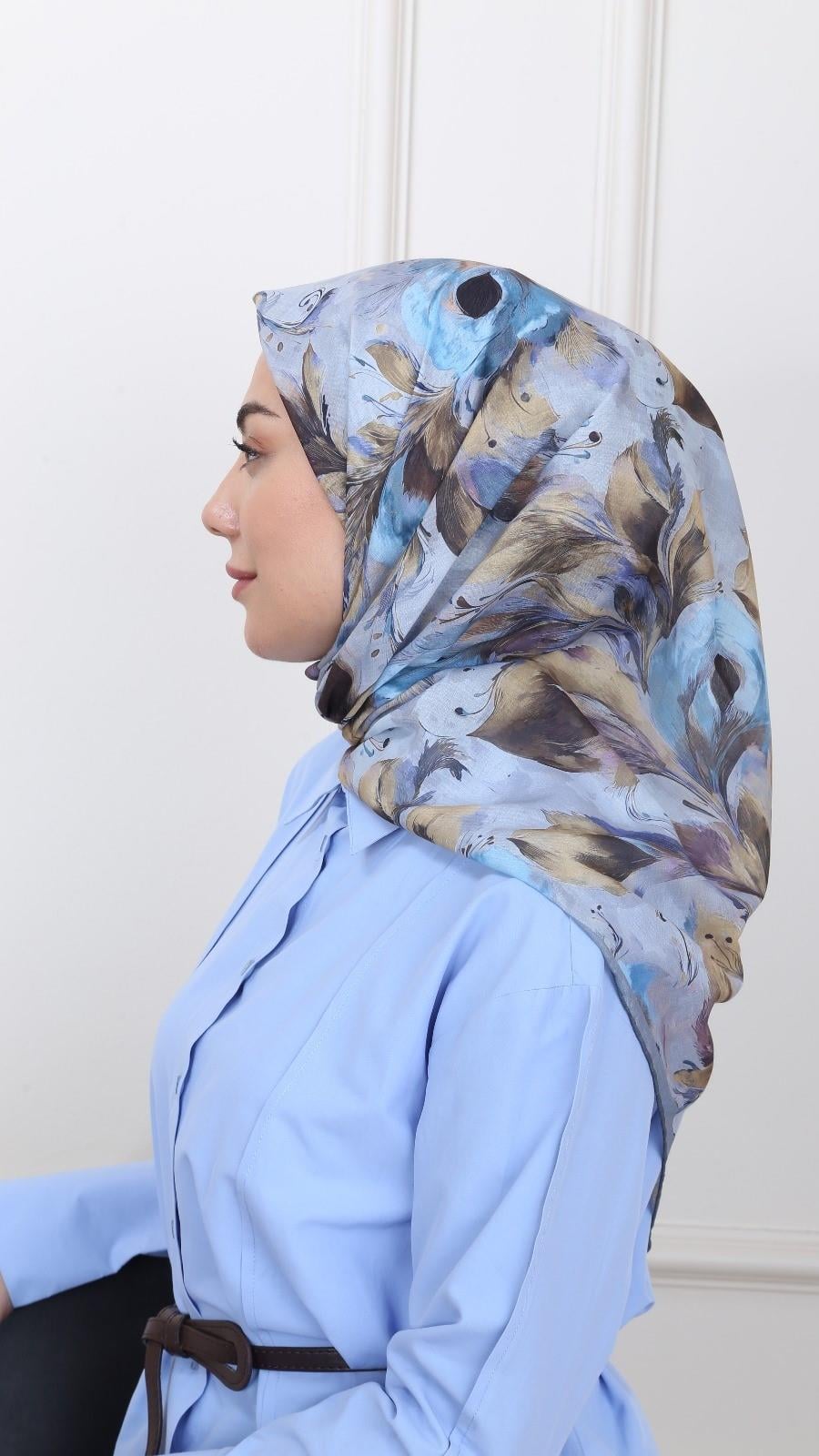 Locella Pamuk Vual Eşarp Gri-2