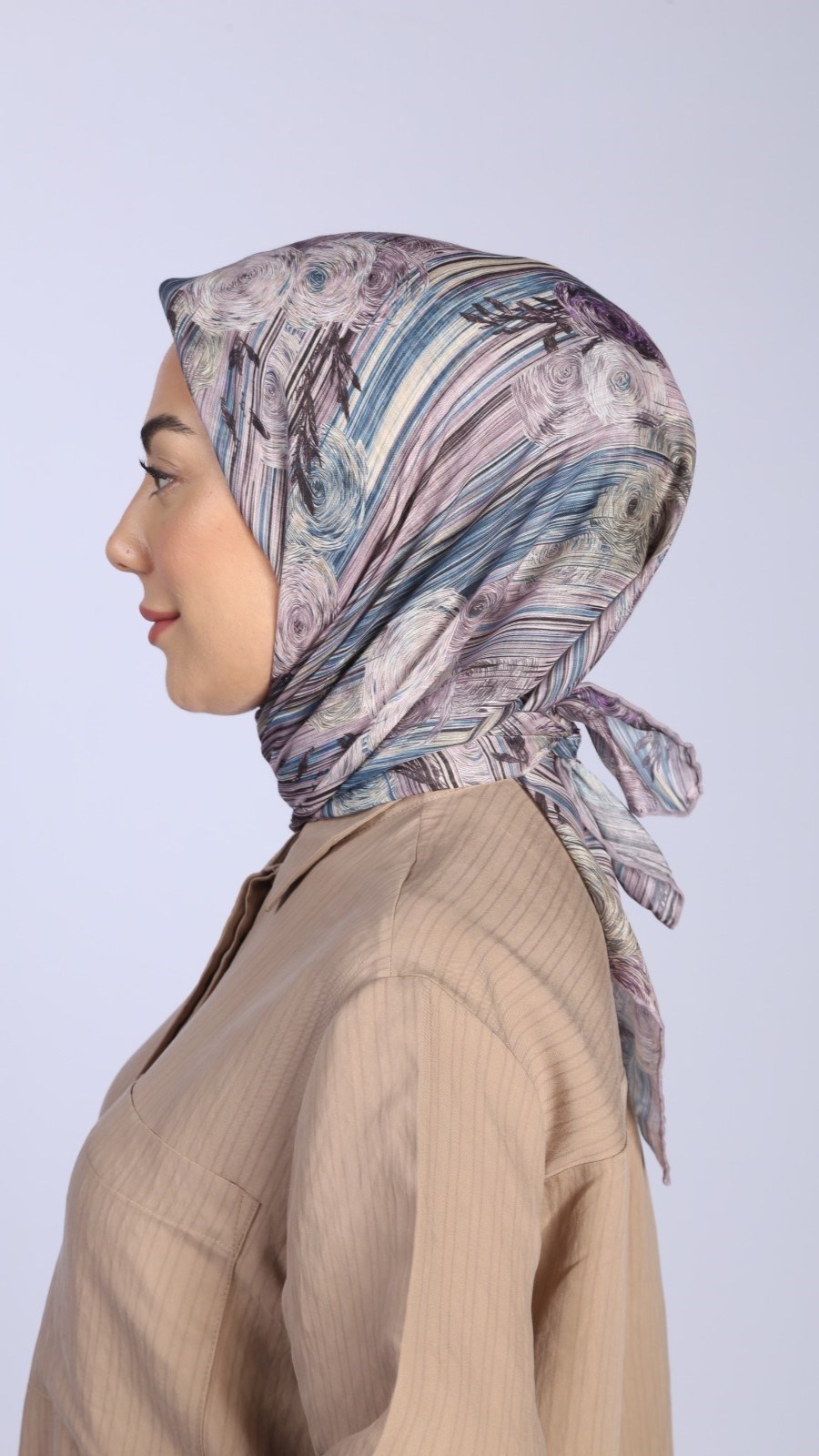 Locella Pamuk Vual Eşarp Leylak