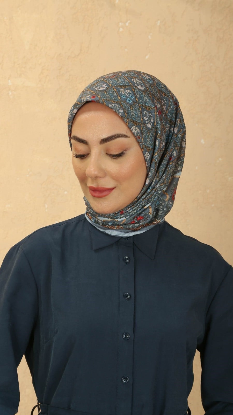 Locella Pamuk Vual Eşarp Gri