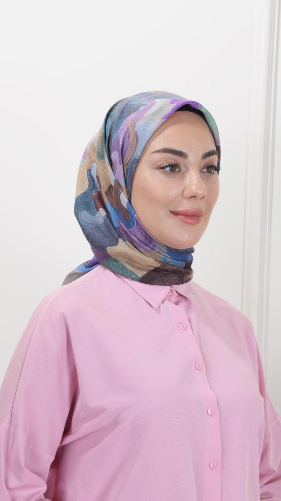Locella Pamuk Vual Eşarp Antrasit-5