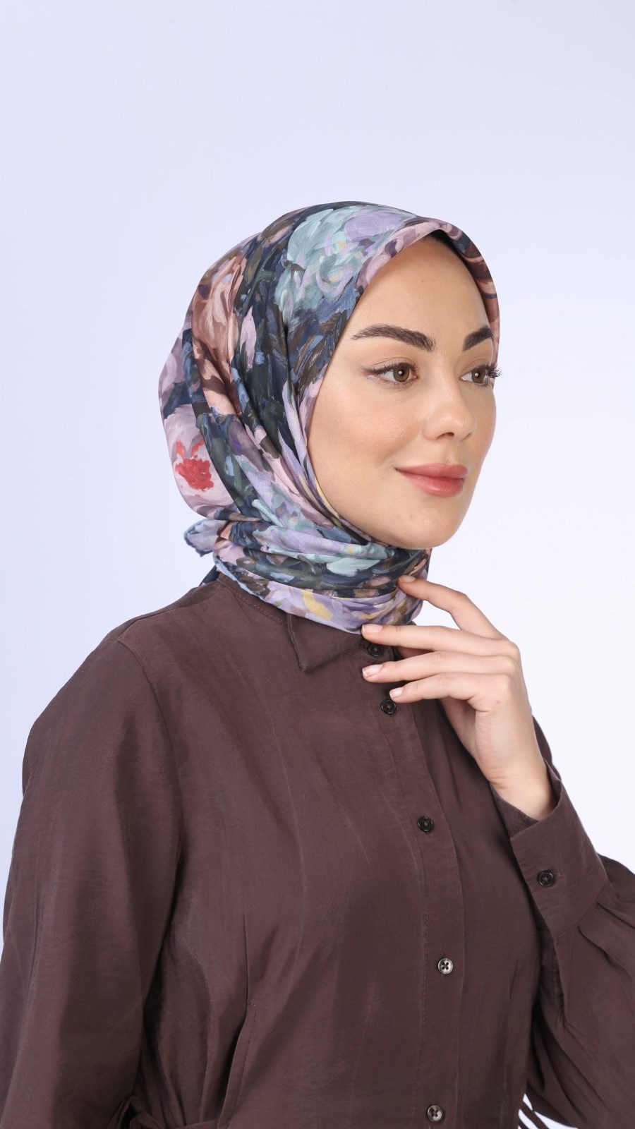 Locella Pamuk Vual Eşarp Çok Renkli