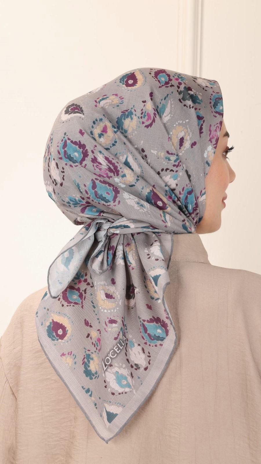 Locella Pamuk Vual Eşarp Vizon-5