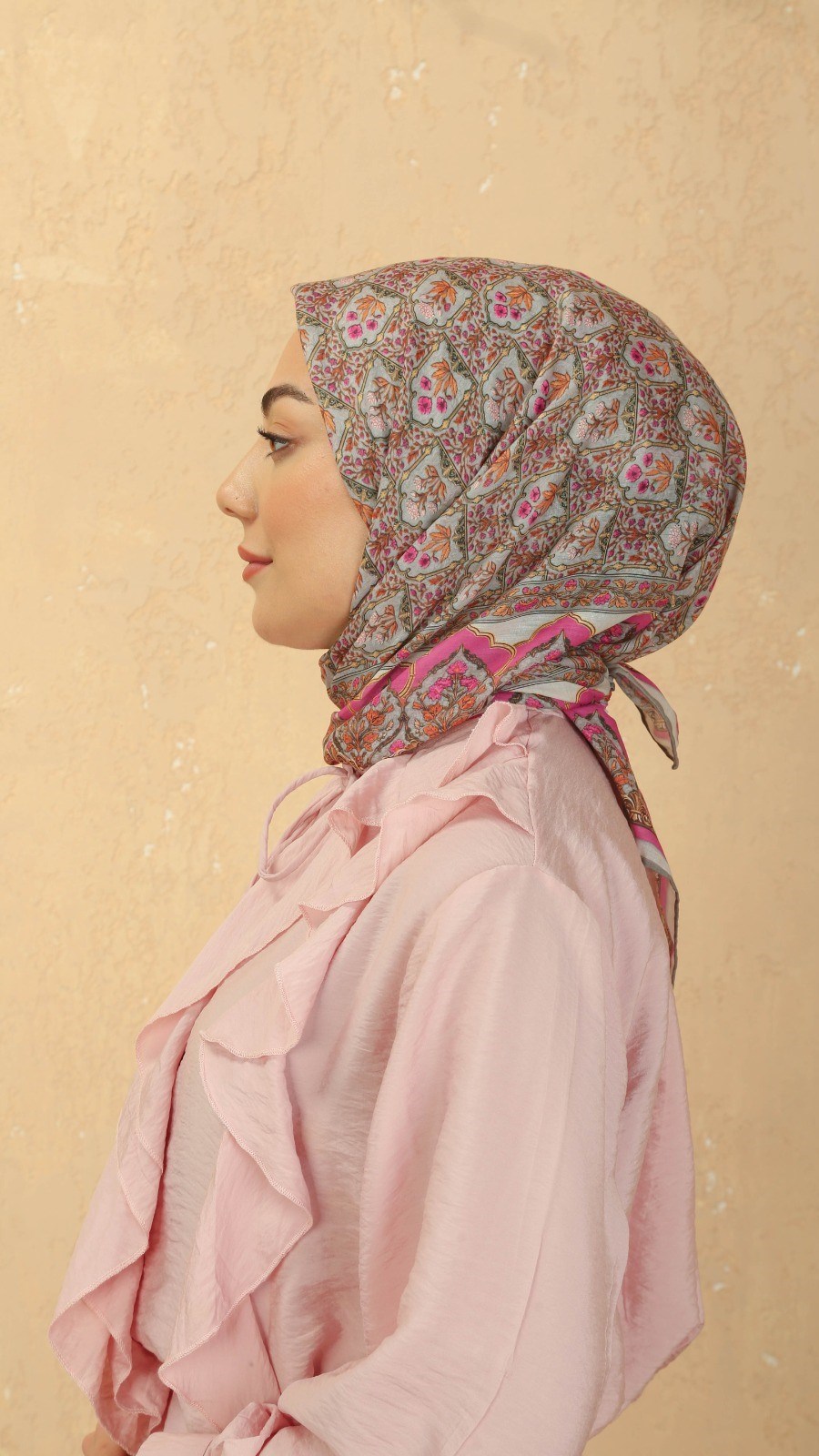 Locella Pamuk Vual Eşarp Pembe