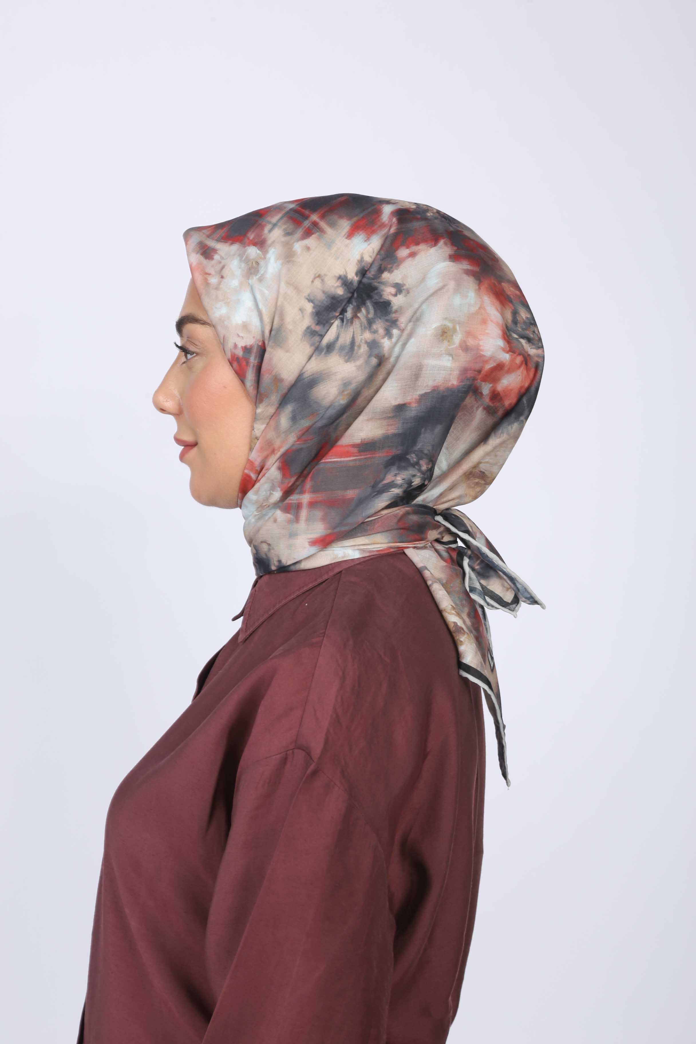 Locella Pamuk Vual Eşarp-Siyah