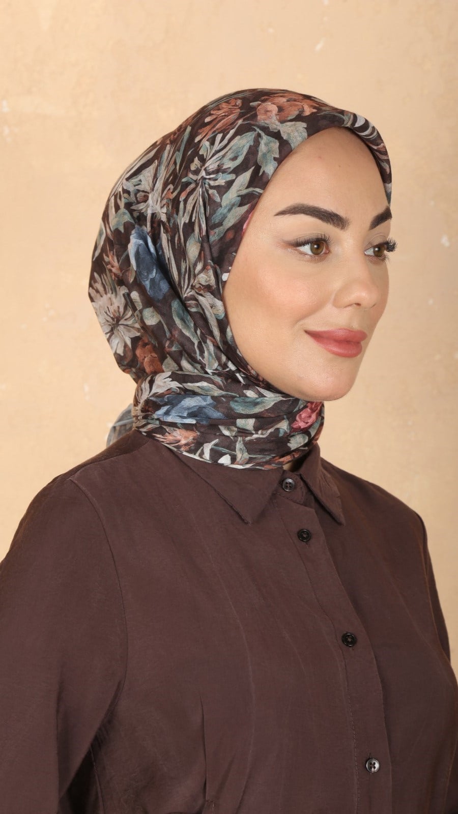Locella Pamuk Vual Eşarp Acı Kahve