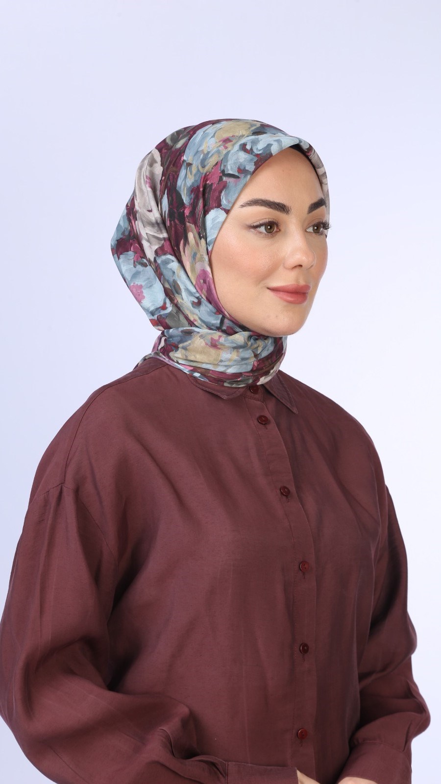 Locella Pamuk Vual Eşarp Vişne