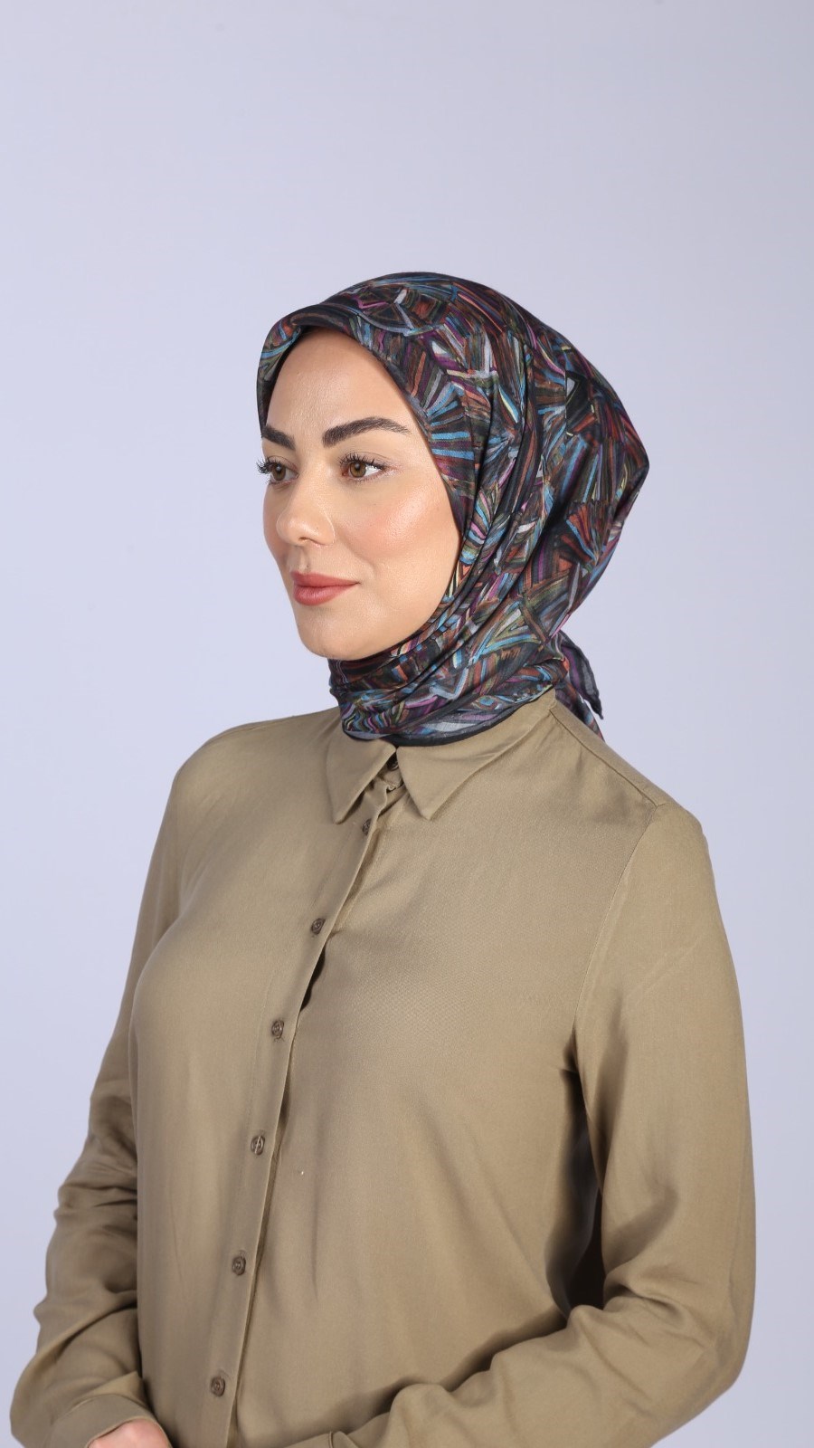 Locella Pamuk Vual Eşarp Siyah