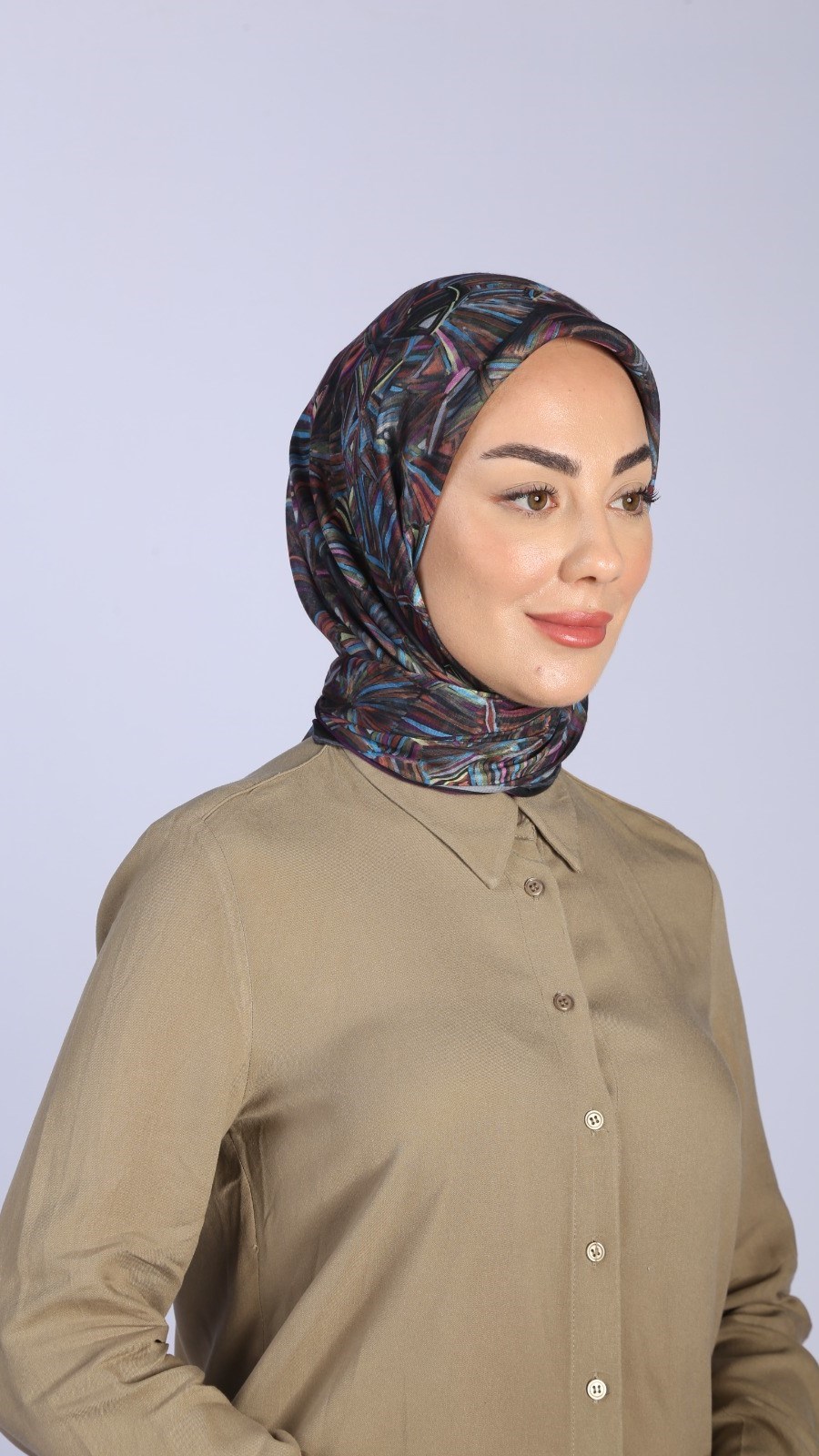 Locella Pamuk Vual Eşarp Siyah
