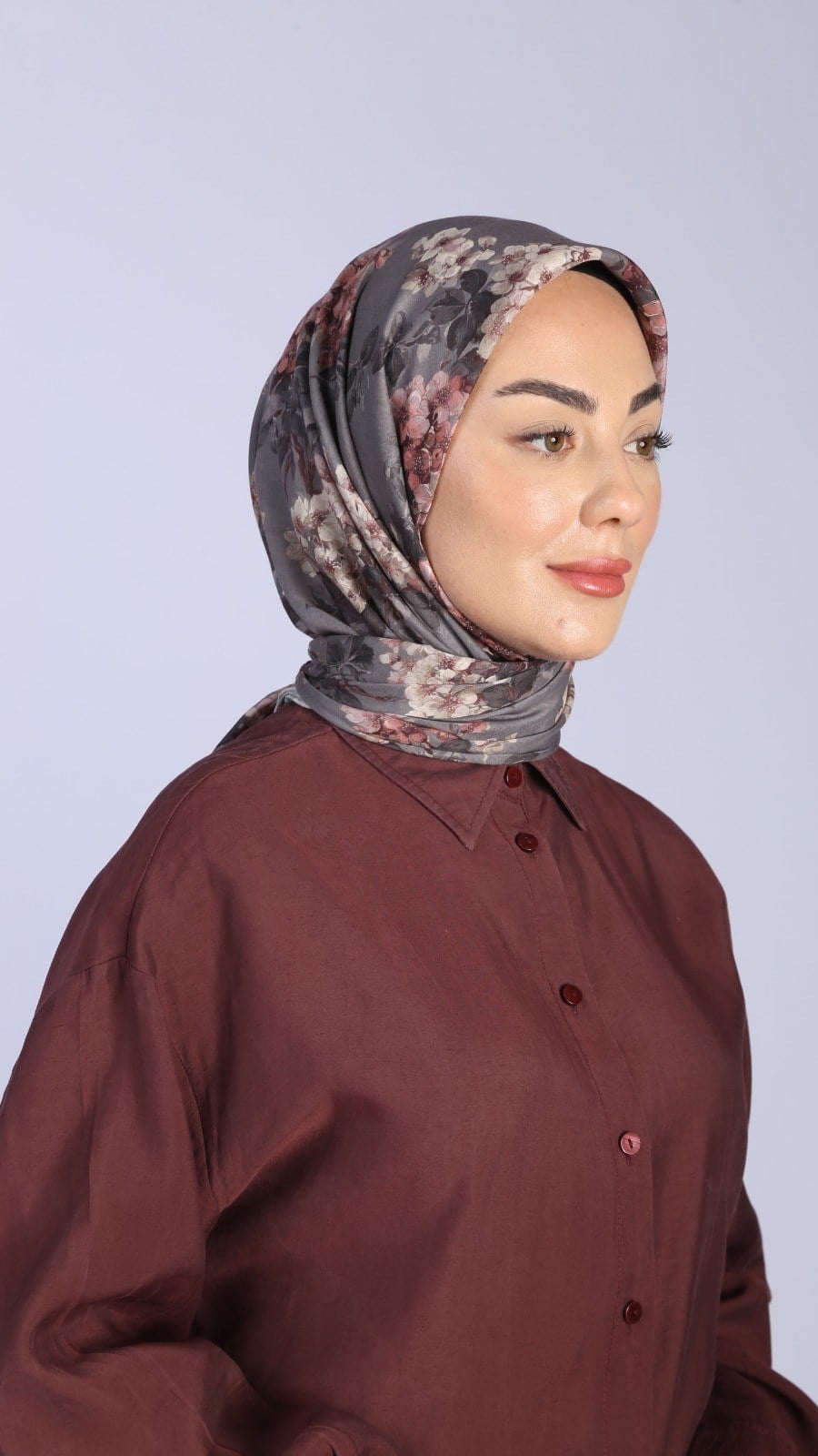 Locella Pamuk Vual Eşarp Vizon