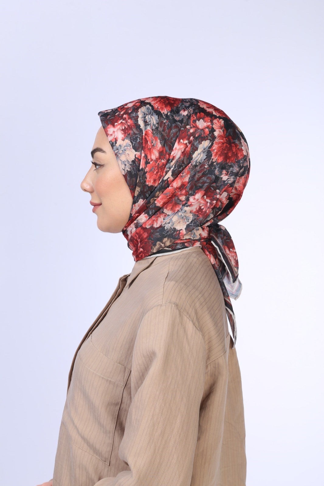 Locella Pamuk Vual Eşarp Kırmızı