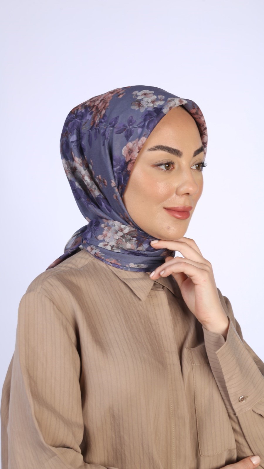 Locella Pamuk Vual Eşarp Lavanta