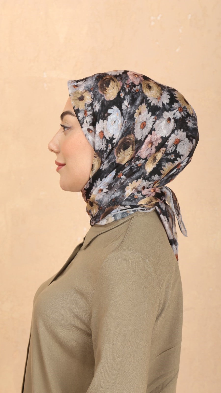 Locella Pamuk Vual Eşarp Siyah