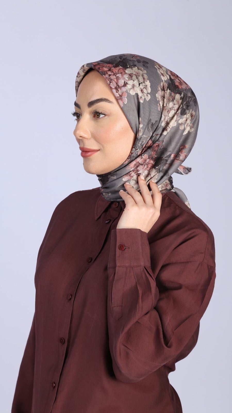 Locella Pamuk Vual Eşarp Vizon