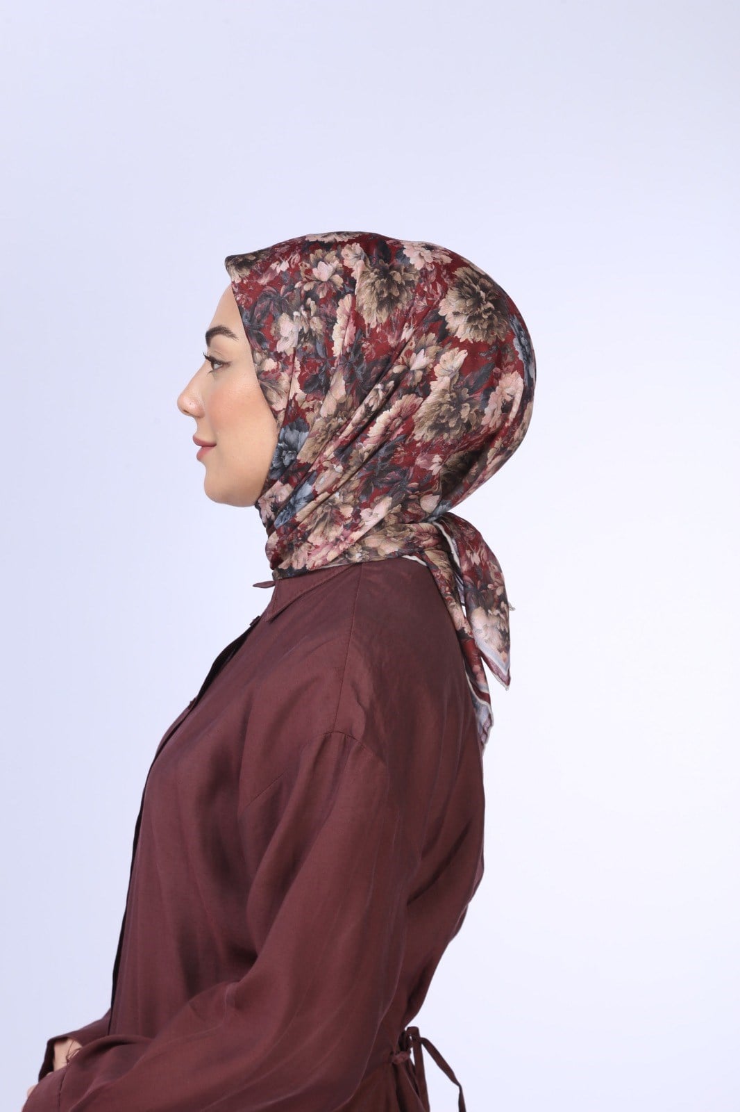 Locella Pamuk Vual Eşarp Bordo