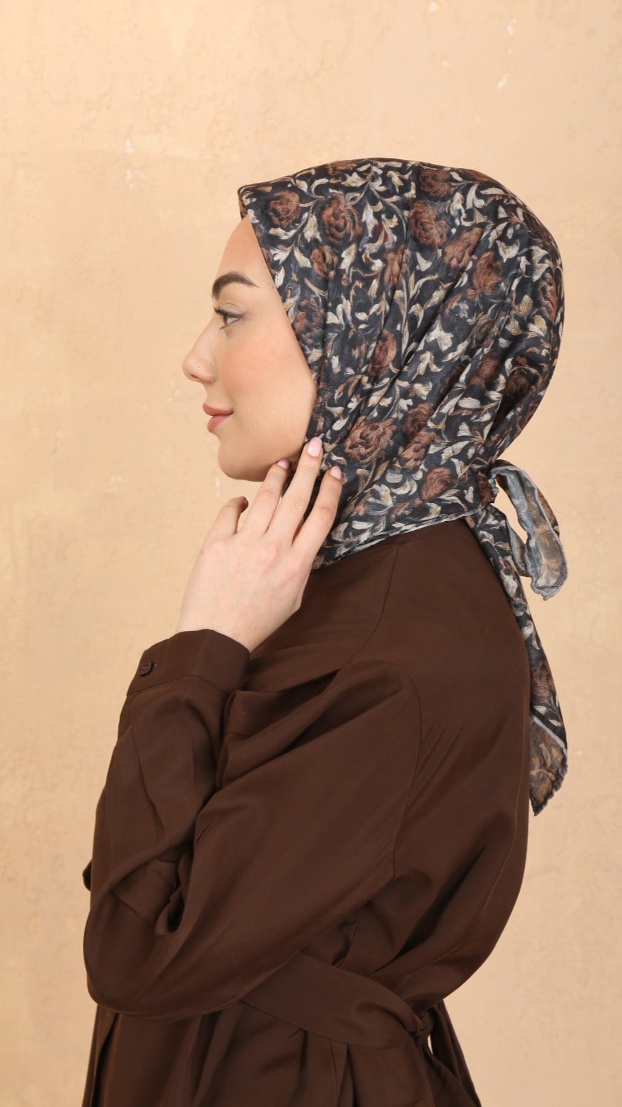 Locella Pamuk Vual Eşarp Siyah